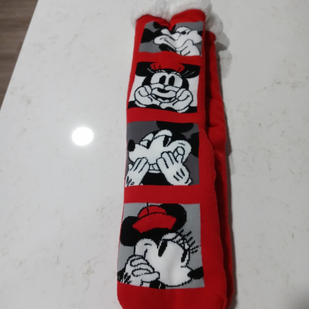 Mickey mouse winter socks with grip